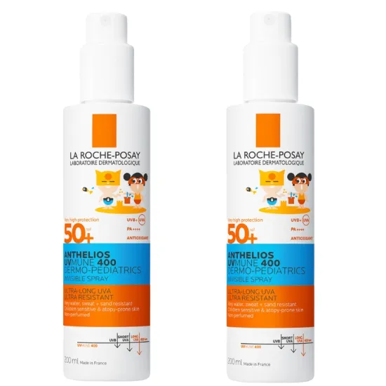 Comprar La Roche Posay Anthelios Dermo-Pediatrics Duplo Solar Spray Invisible SPF50+ 2x200 ml