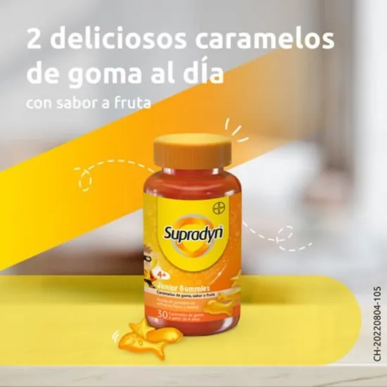 Supradyn Junior Gummies Comprimidos Masticables 30 uds como tomar