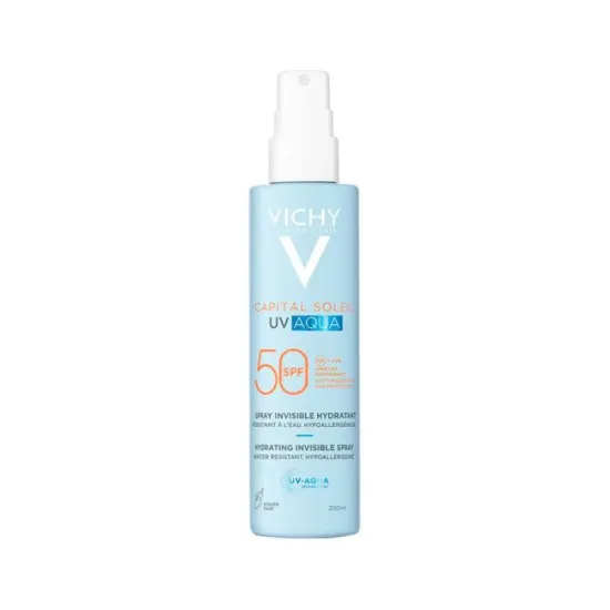 Vichy Capital Soleil Uv Aqua Spray Hidratante Invisible Spf50 200ml| Protector Solar