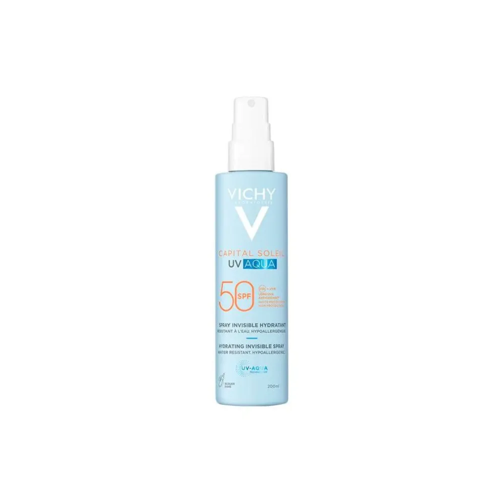 Vichy Capital Soleil Uv Aqua Spray Hidratante Invisible Spf50 200ml| Protector Solar