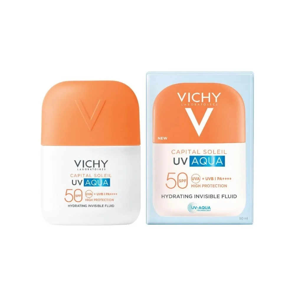 Vichy Capital Soleil Aqua Fluido SPF50 50ml presentación