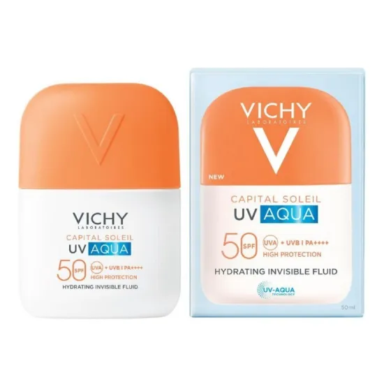 Vichy Capital Soleil Aqua Fluido SPF50 50ml presentación