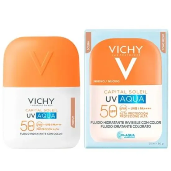 Vichy Capital Soleil Aqua Fluido SPF50 Tono Medio 50ml