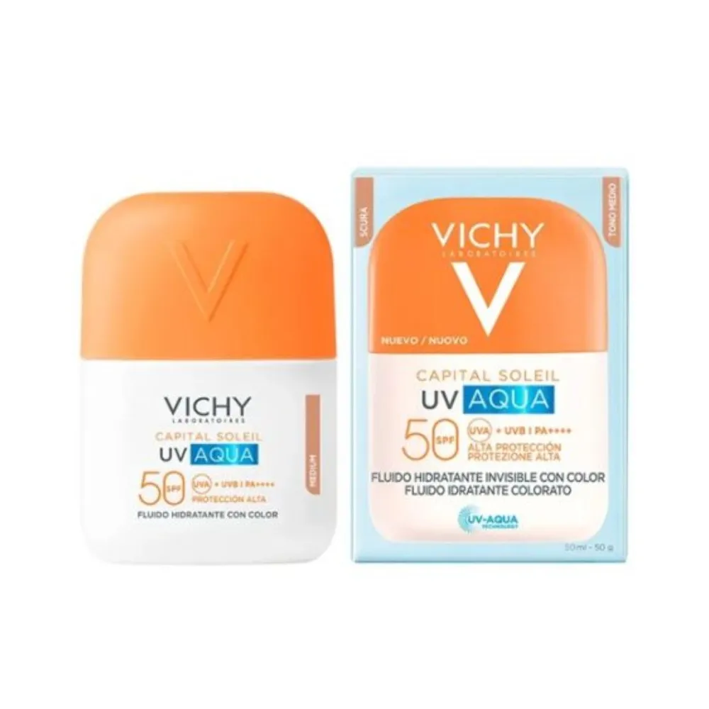 Vichy Capital Soleil Aqua Fluido SPF50 Tono Medio 50ml