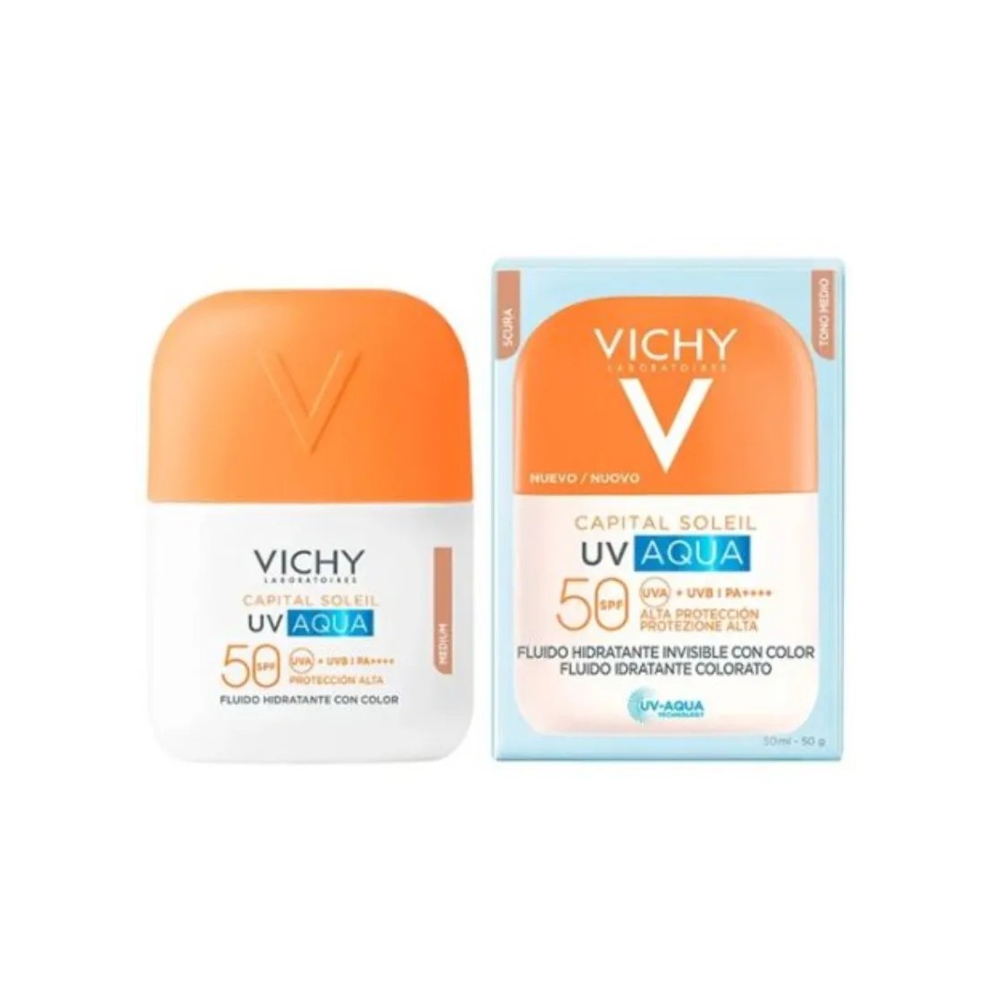 Vichy Capital Soleil Aqua Fluido SPF50 Tono Medio 50ml