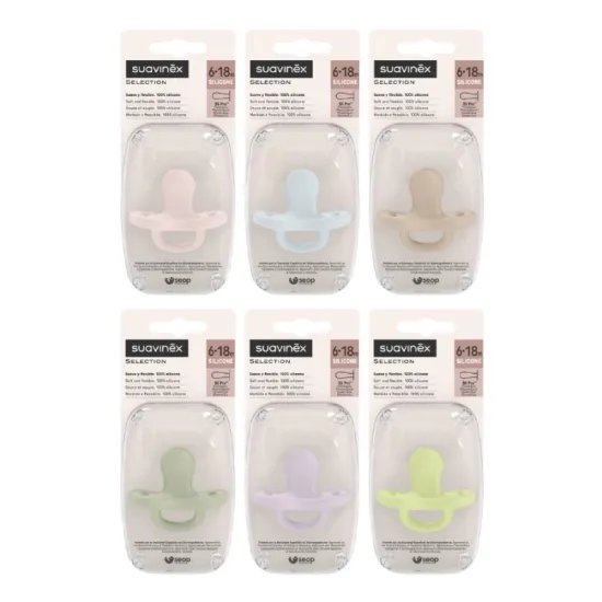 Suavinex Chupete Silicona Tetilla Fisiológica 6-18 Meses variedad