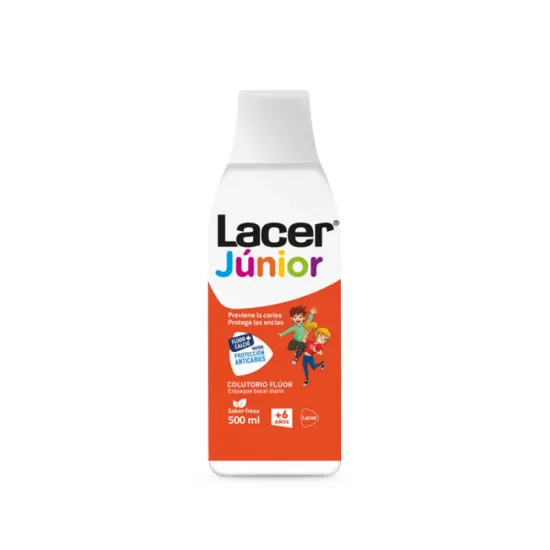 Lacer Flúor colutorio infantil de fresa 500 ml