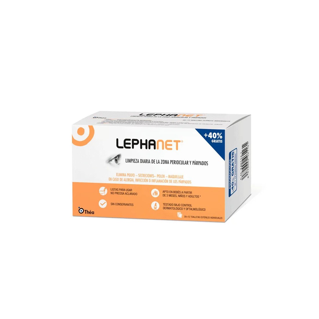 Lephanet 30 Toallitas Limpiadoras Ojos + 12 Gratis