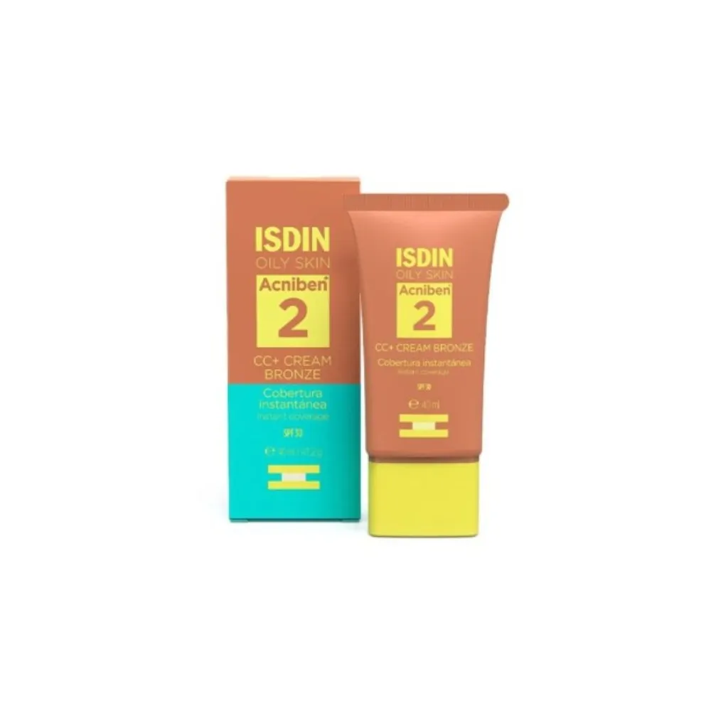 Isdin Acniben CC+ Cream Bronze SPF30 40ml | Piel Acneica | Comprar