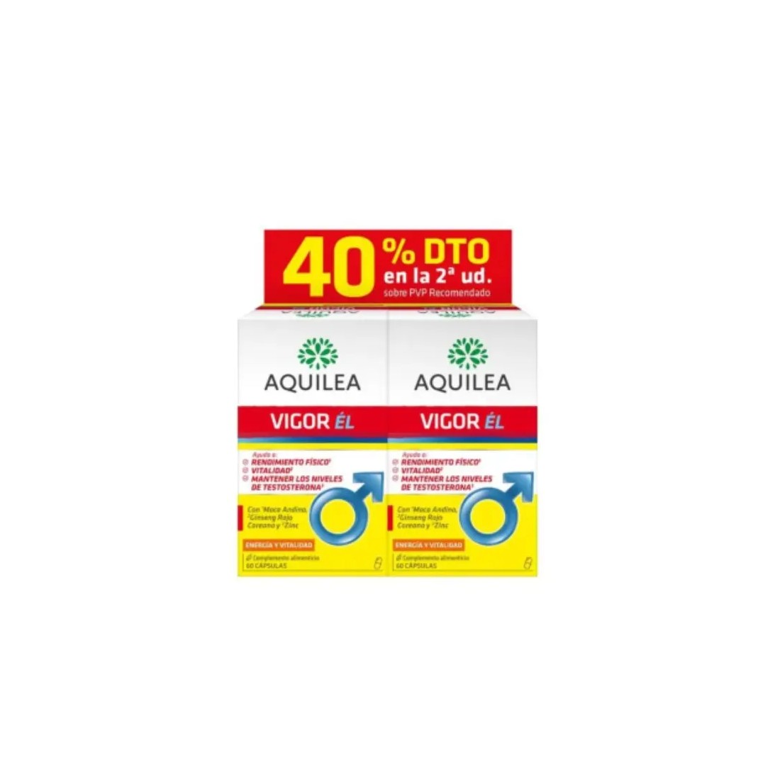 Aquilea Vigor El Pack 2 x 60 Cápsulas