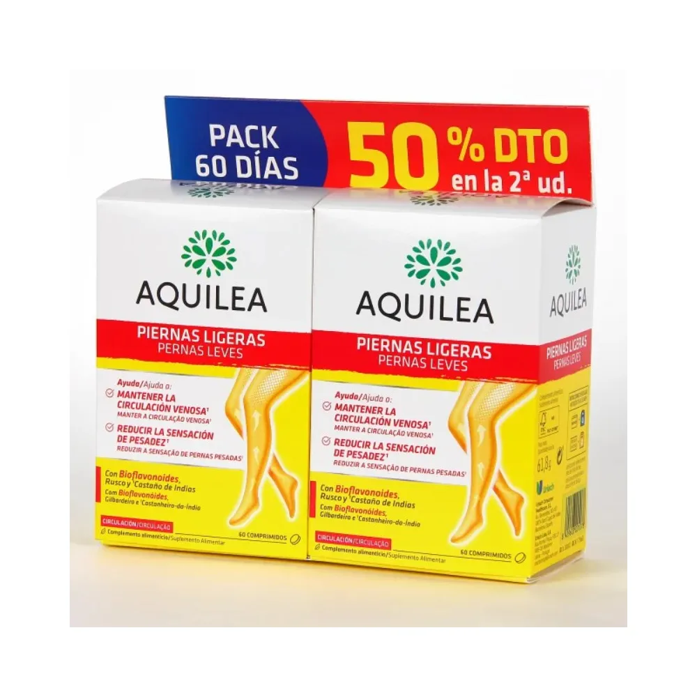 Aquilea Piernas Ligeras Pack 2 x 60 Comprimidos