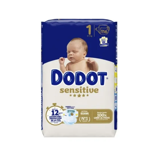 Dodot Sensitive Pañal Talla 1 58 Unidades