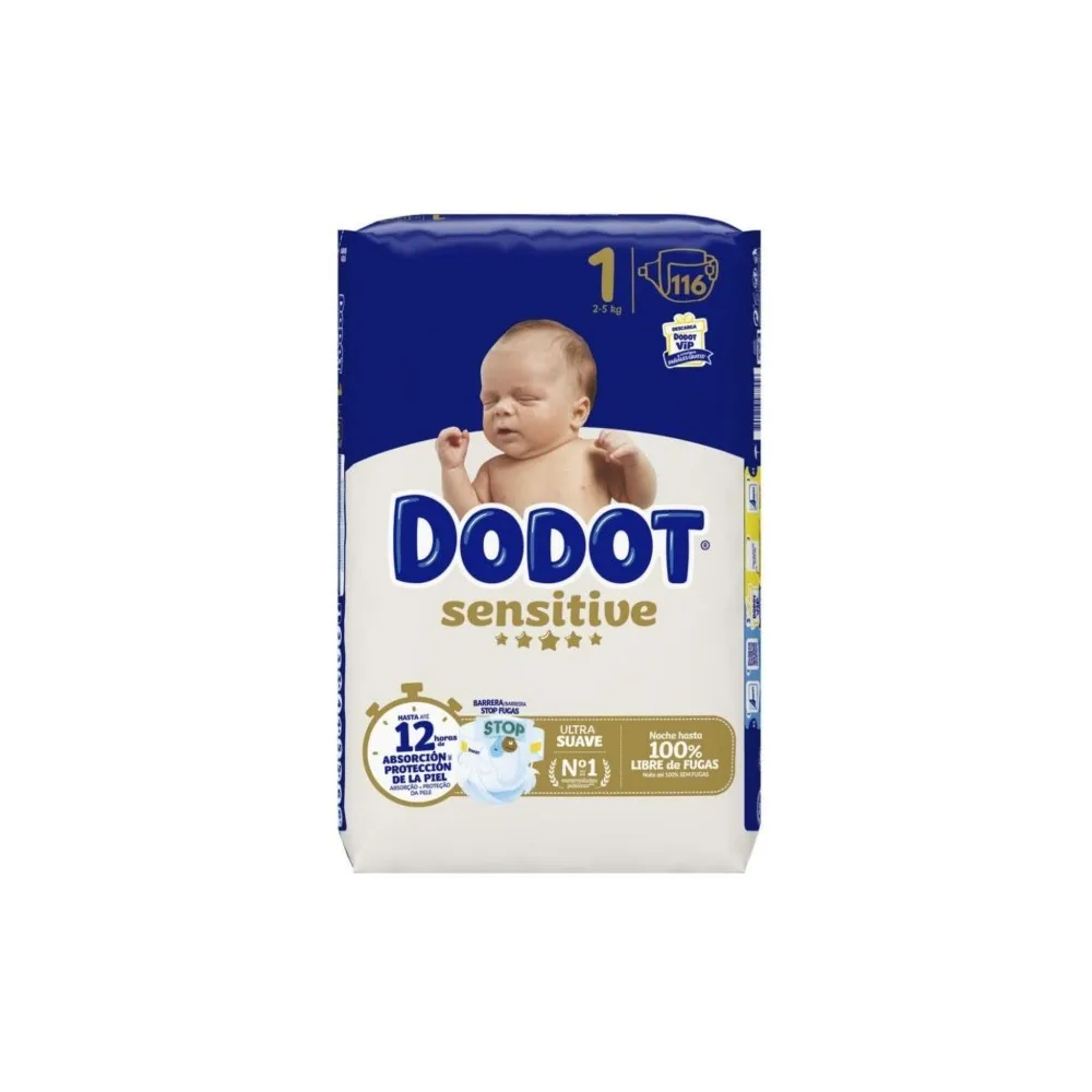 Dodot Sensitive Pañal Talla 1 58 Unidades