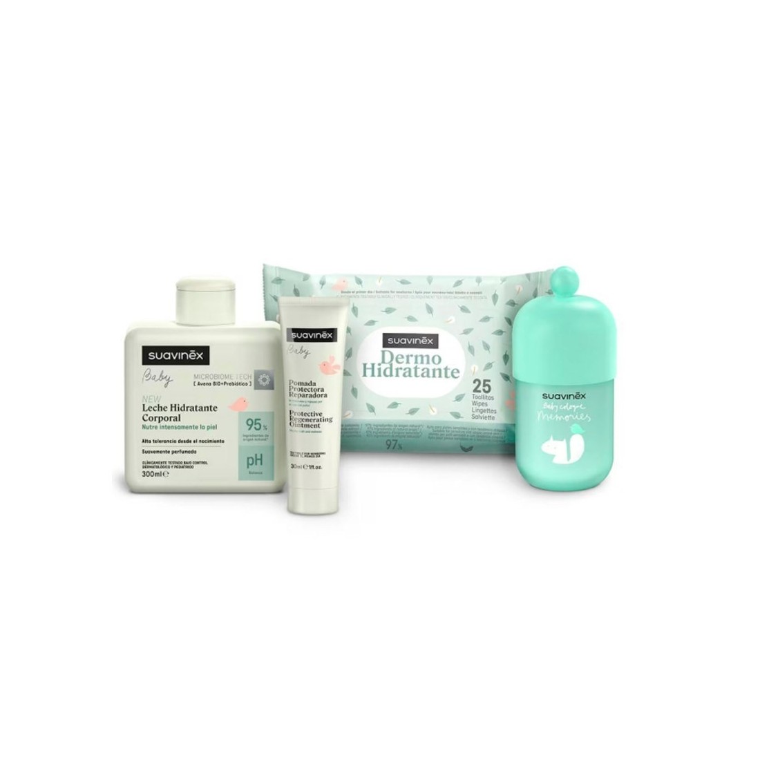 Suavinex Baby Care Cambiador Birdies Verde CONTENIDO