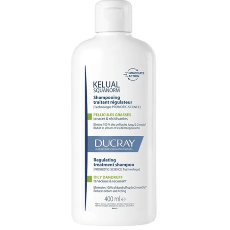 Ducray Kelual Squanorm Champú Caspa Grasa 400ml