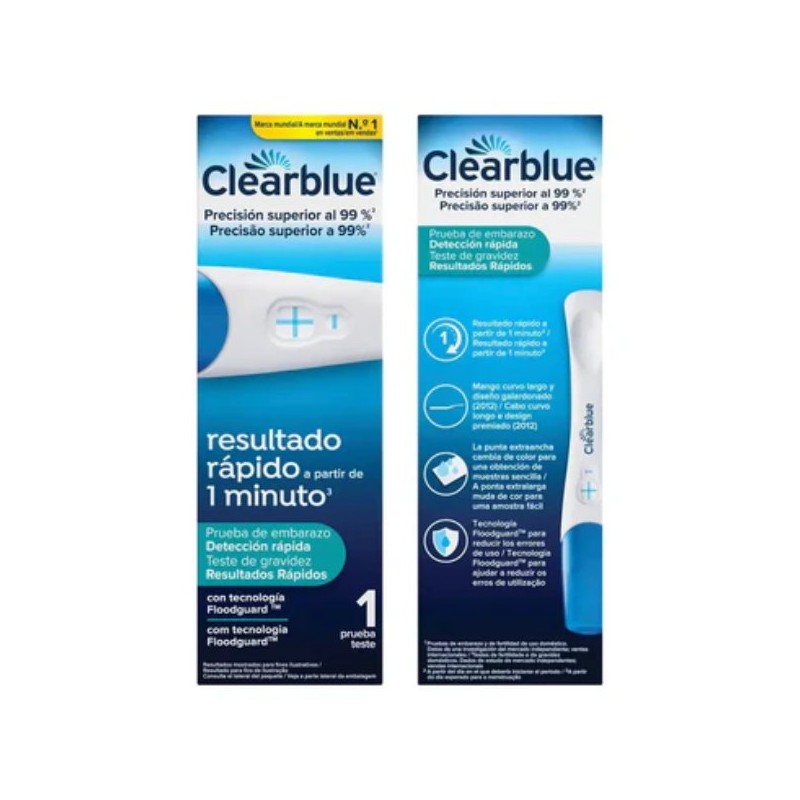 Clearblue test embarazo 1 minuto