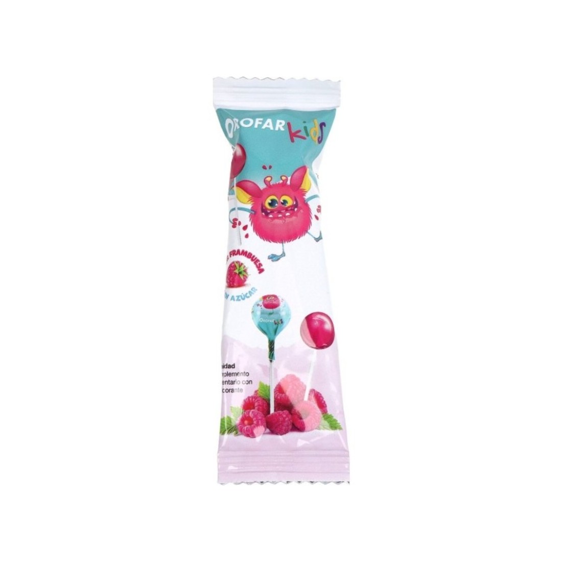 Orofar Kids Piruleta Garganta Sabor Frambuesa 10 g