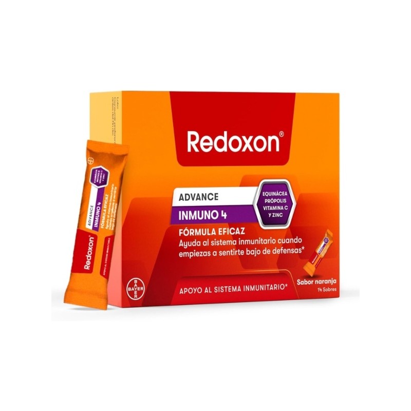 Redoxon Inmuno 4 14 Sobres Sabor Naranja