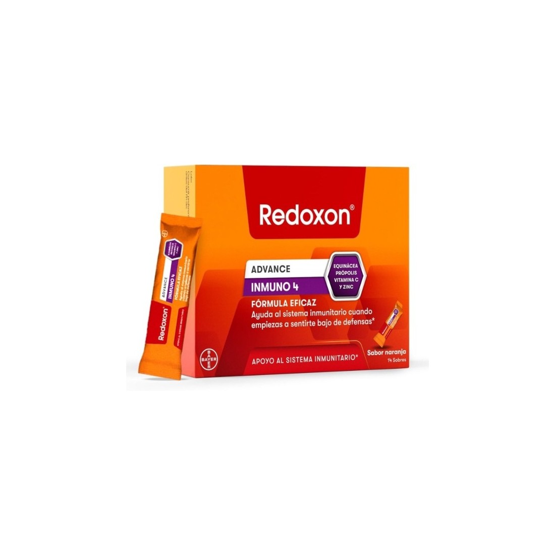 Redoxon Inmuno 4 14 Sobres Sabor Naranja