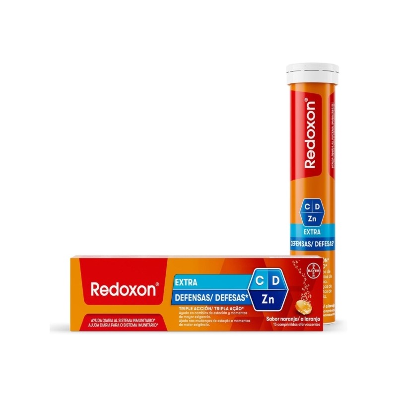 Redoxon Extra Defensas 15 Comprimidos Efervescentes