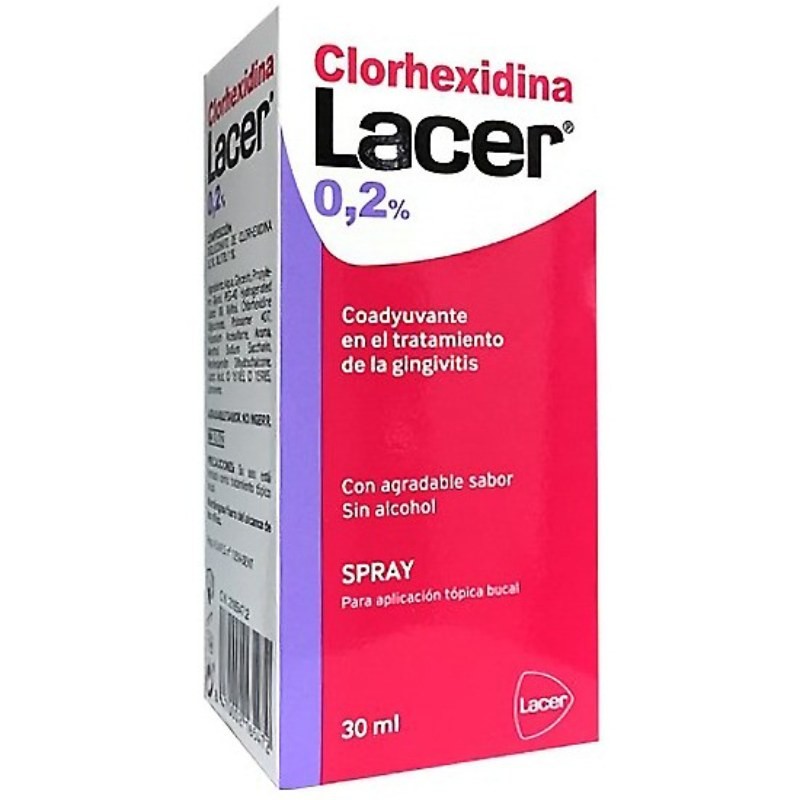 Lacer Colutorio Clorhexidina 0,2% Spray 30ml