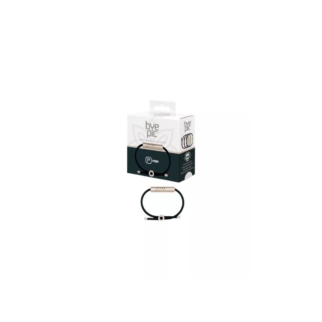 Prim ByePic Pulsera Citronela Cordón Negro