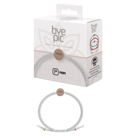 Prim ByePic Pulsera Citronela Nudo Círculo Blanco