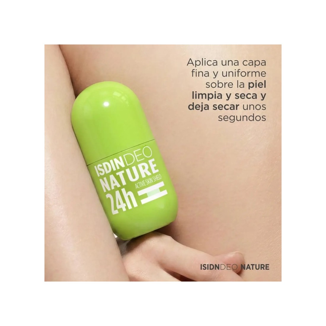 Isdin Isdindeo Nature 24H Roll-On 50ml aplicación