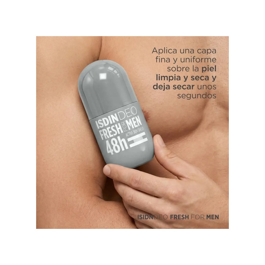 Isdin Isdindeo Fresh For Men 48H Roll-On 50ml aplicación