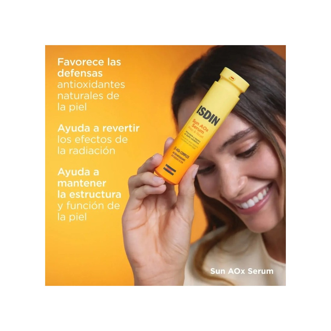 Isdin Sun Aox Sérum Facial 30ml uso