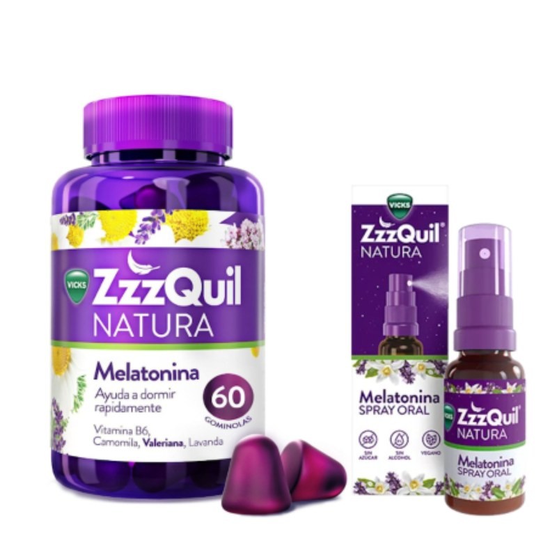 ZzzQuil Pack 60 Gummies + Spray 30ml | Melatonina