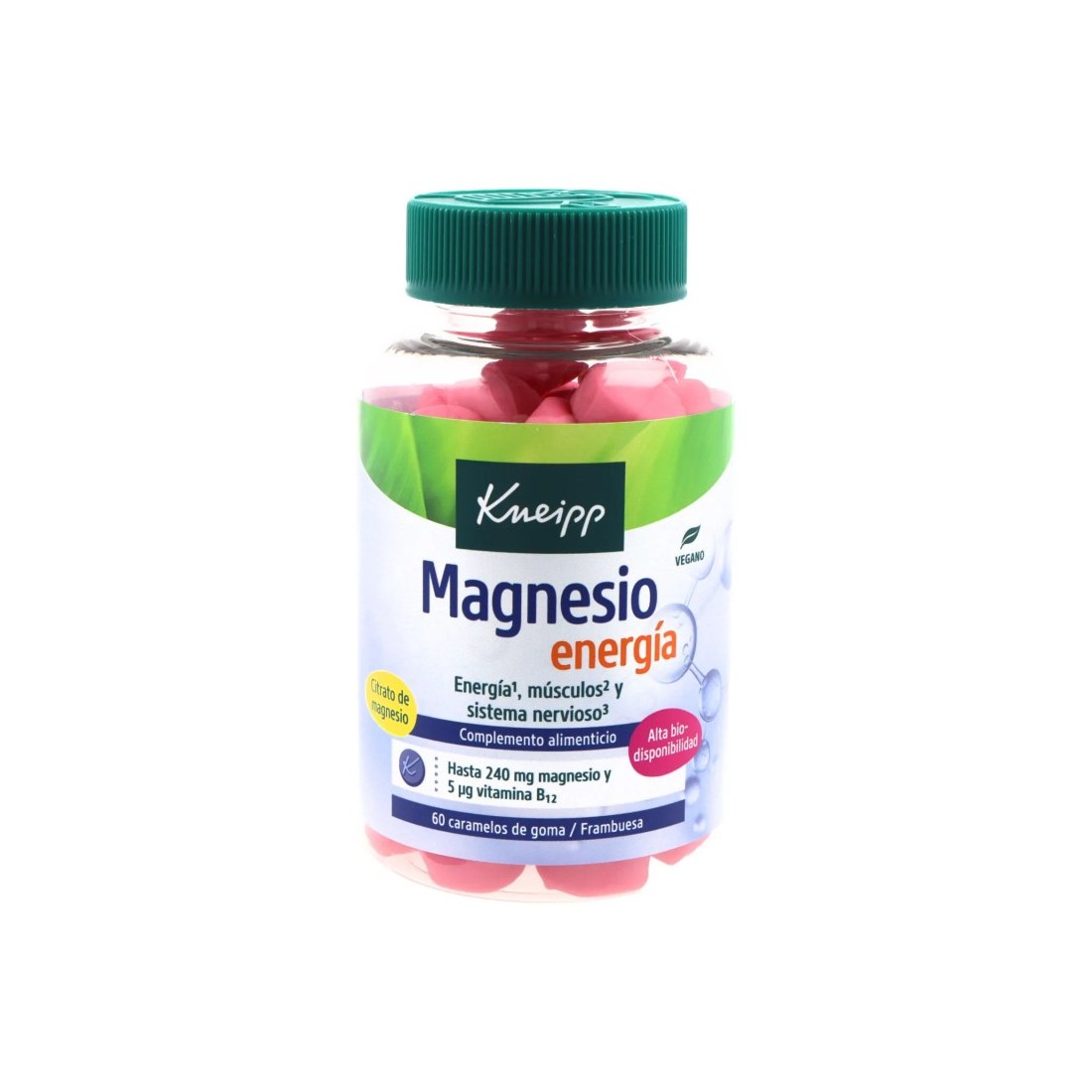 Kneipp Gummies Magnesio Sabor Frambuesa 60 Gominolas
