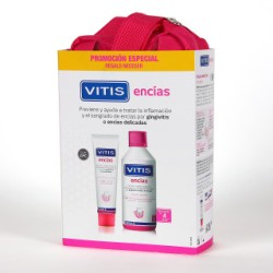 Vitis Encías Pack Colutorio + Pasta + Neceser Regalo