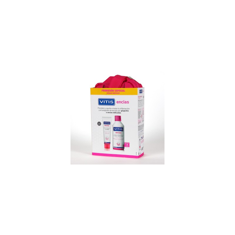 Vitis Encías Pack Colutorio + Pasta + Neceser Regalo