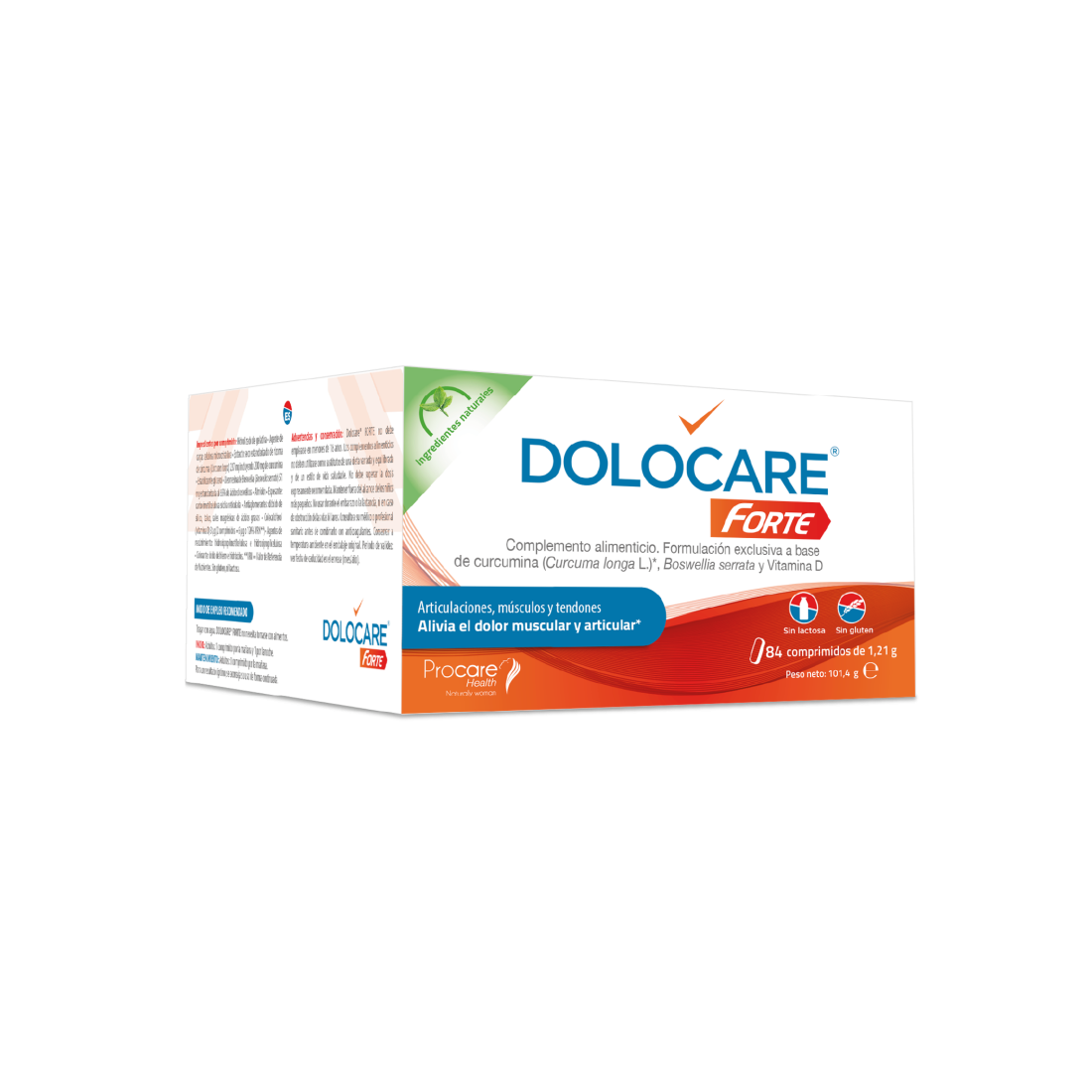 MasParafarmacia: Comprar DOLOCARE Forte Articulaciones Músculos Tendones 84 Comprimidos