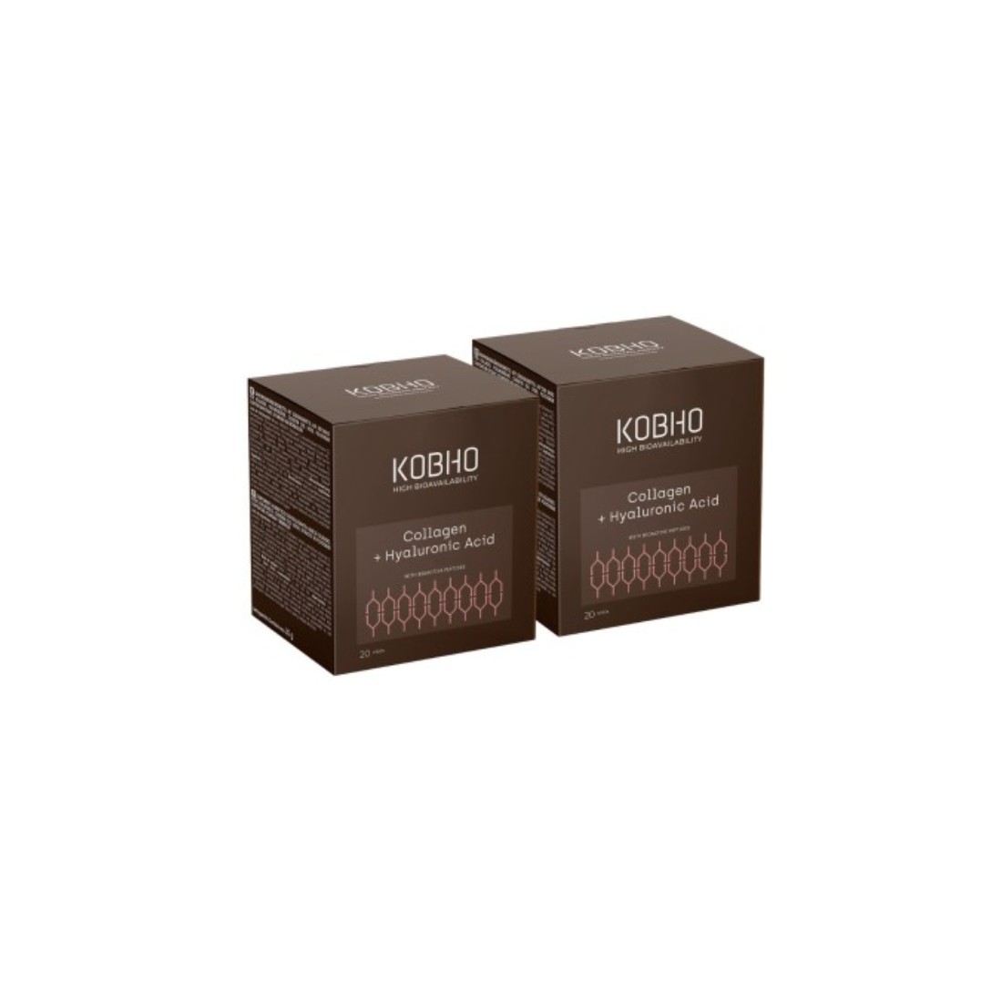 Kobho Collagen + Hyaluronic Acid Pack 2x20 Viales CONTENIDO