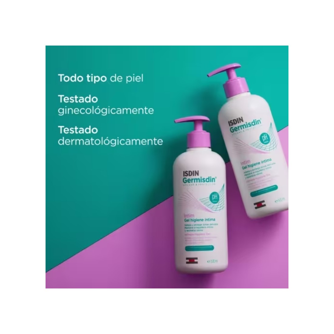 Isdin Germisdin Intim Gel Higiene Íntima Pack 2x500ml usos