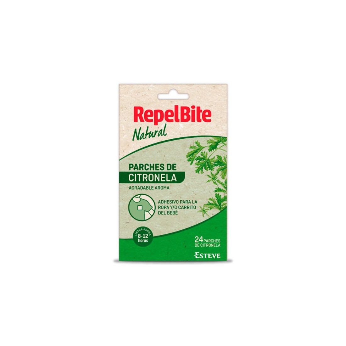 Repel Bite Natural 24 Parches Citronela