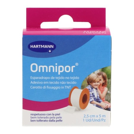Omnipor Esparadrapo Papel Suave 5 M X 2,5 Cm