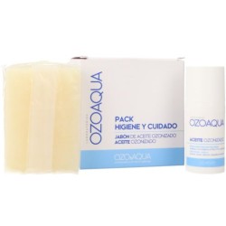 Ozoaqua Pack De Higiene Y Cuidado: Aceite Ozonizado 15Ml + Jabón Aceite Ozonizado 100G contenido