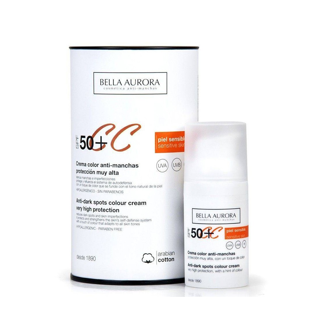 Compra Bella Aurora Crema Solar Con Color Antimanchas Spf50 + 30 Ml al mejor precio | Más Parafarmacia