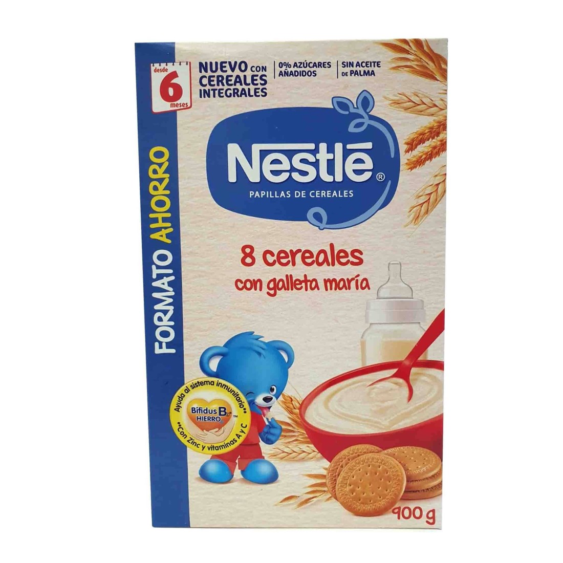 Compra Nestle Papilla 8 Cereales con Galleta Maria +6M 900 Gramos al mejor precio | Más Parafarmacia