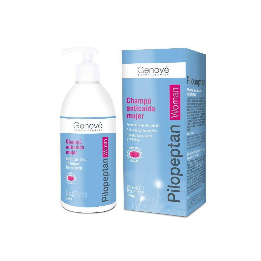 Compra Pilopeptan Woman Champu 250 Ml al mejor precio | Más Parafarmacia