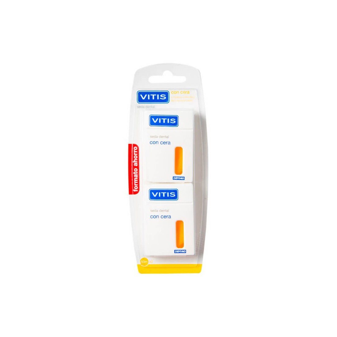 Compra Vitis Seda Duplo Dental Con Cera 50 M 2 unidades al mejor precio | Más Parafarmacia