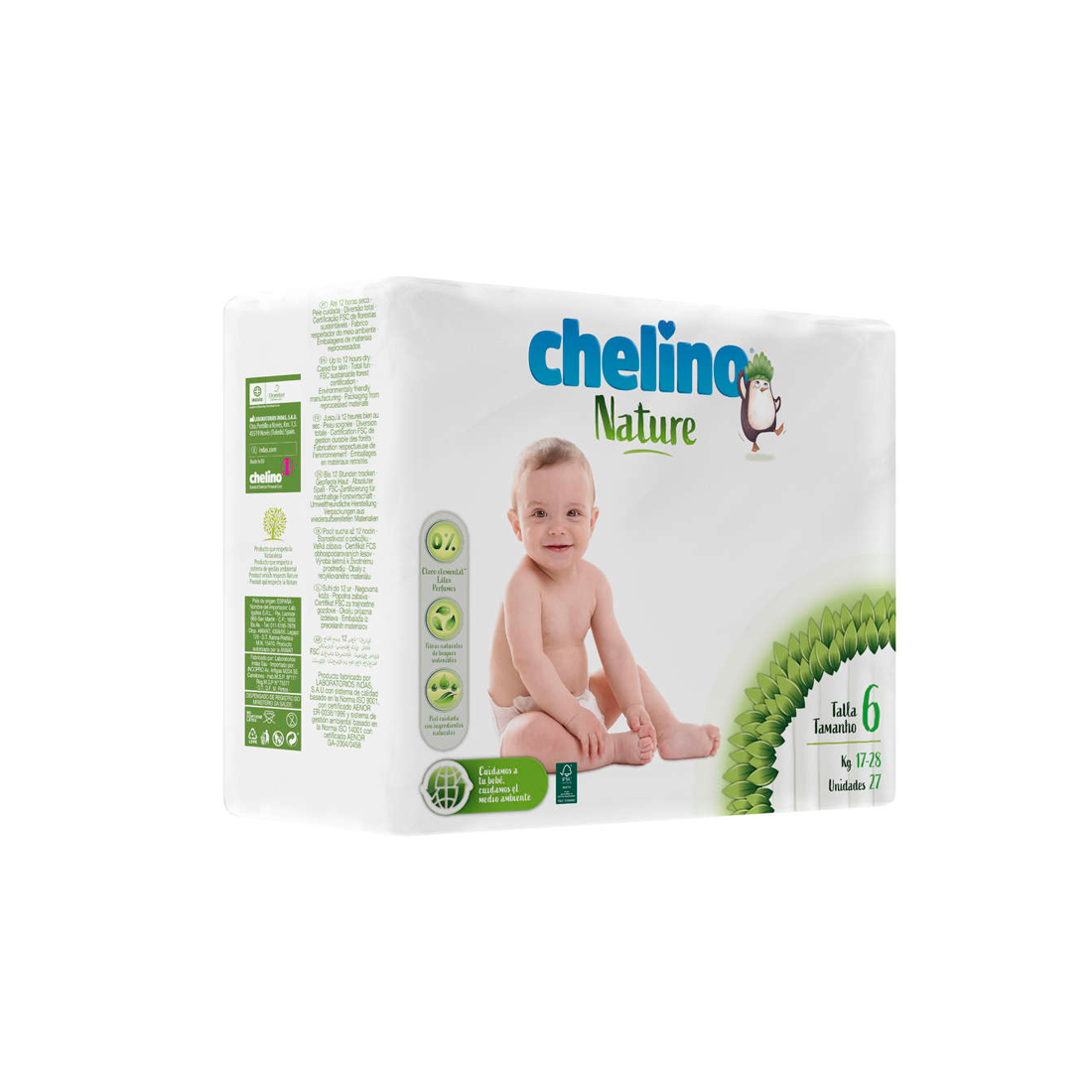 Compra Chelino Nature Pañal Talla 6 Con 27 Unidades al mejor precio | Más Parafarmacia