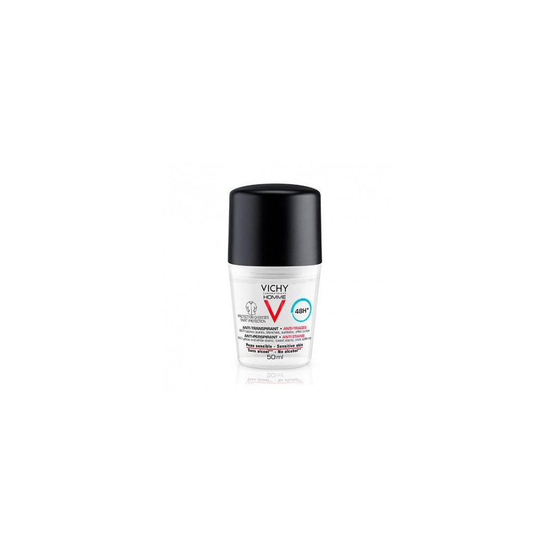 Compra Vichy Homme Roll-On Antitranspirante Pieles Sensibles 50 Ml al mejor precio | Más Parafarmacia