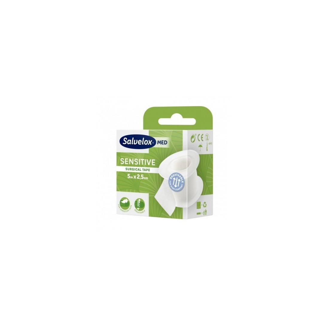 Compra Salvelox Med Esparadrapo Hipoalergenico Sensitive 5 Metros X 2.5 Cm al mejor precio | Más Parafarmacia