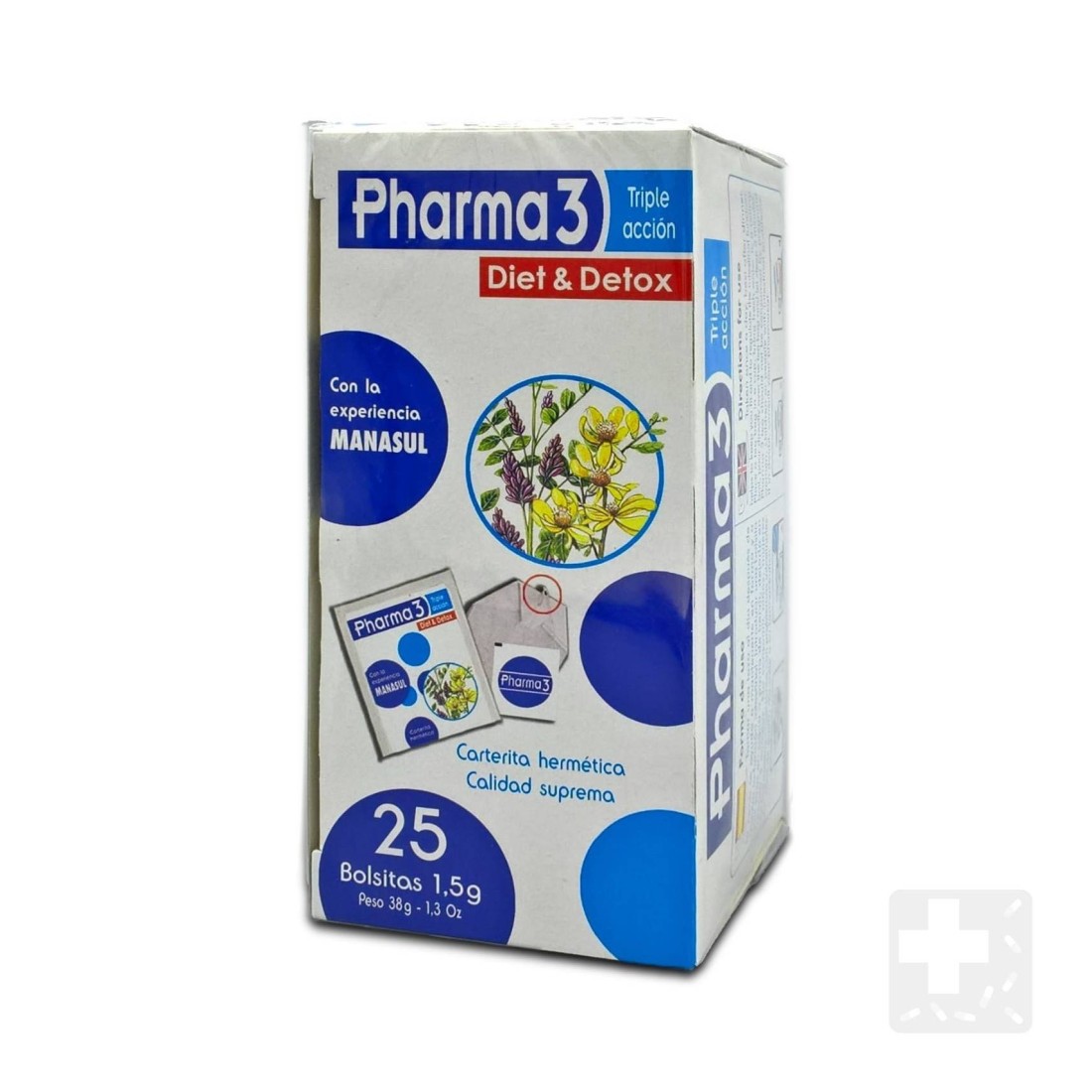 Compra Pharma 3 Diet & Detox 25 Bolsitas al mejor precio | Más Parafa