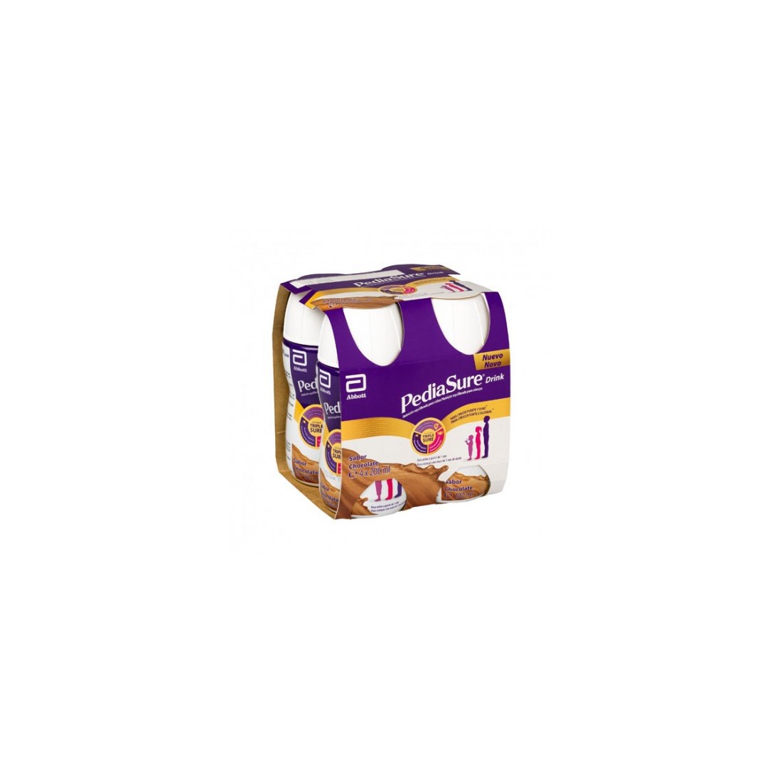 Compra Pediasure Drink Sabor Chocolate 4 X 200 Ml al mejor precio | Más Parafarmacia