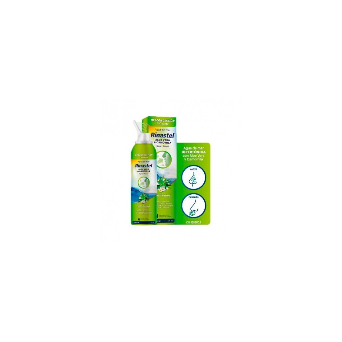 Compra Rinastel Aloe Vera Y Camomila Spray Nasal 125 Ml al mejor precio | Más Parafarmacia